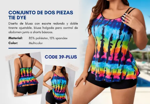 [Traje de Baño Para Mujer PLUS Esencial Swim PLUS-39] Traje de Baño Para Mujer PLUS Esencial Swim PLUS-39