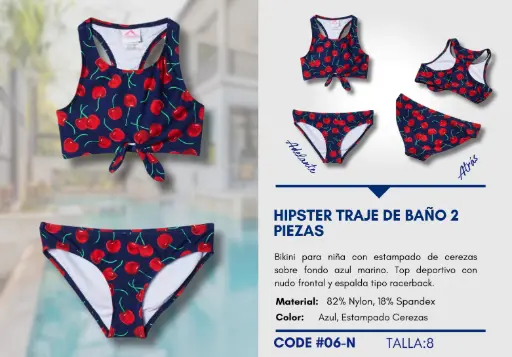 [Traje de Baño Para Niña 8Y Kids Swim N-06] Traje de Baño Para Niña 8Y Kids Swim N-06