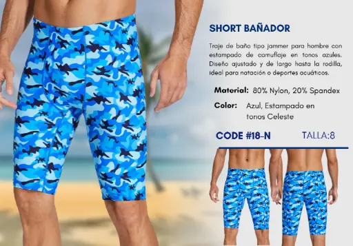 [Traje de Baño Para Niño 8Y Kids Swim N-18] Traje de Baño Para Niño 8Y Kids Swim N-18